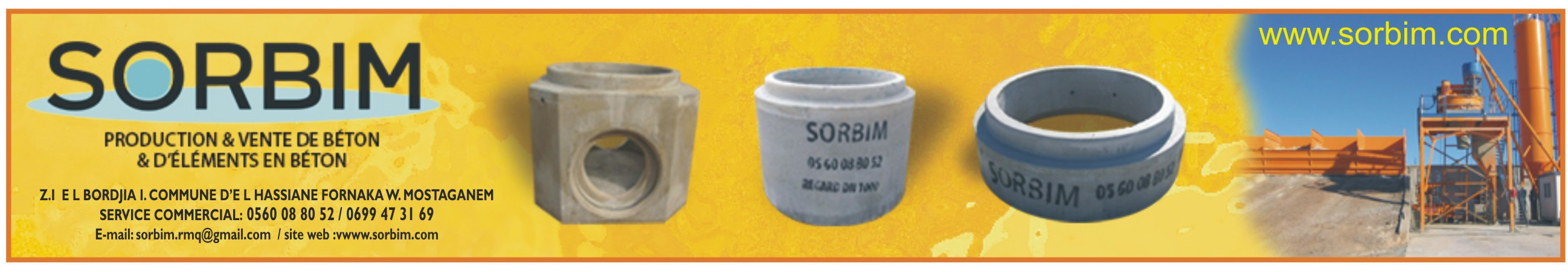 SSOCIETE DE REALISATION EN BATIMENT ET IMPORTATION DE MATERIAUX DE CONSTRUCTION