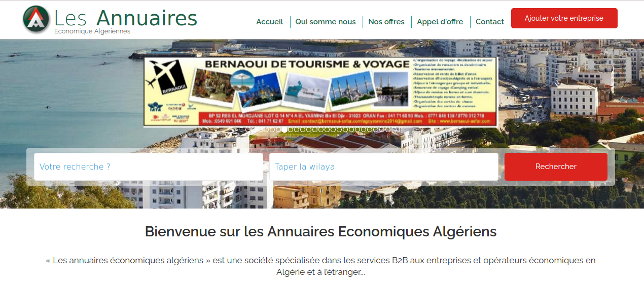 Site internet des annuaires